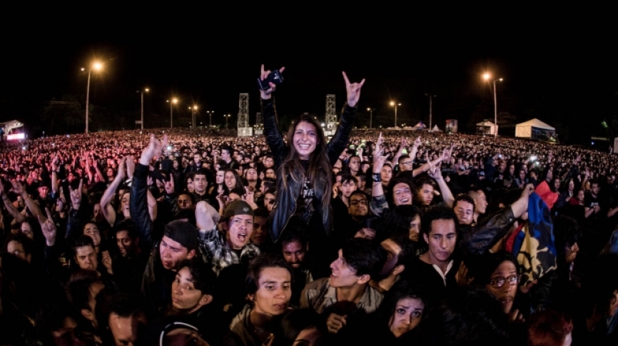 Fotografía de público segundo día Rock al Parque 2016