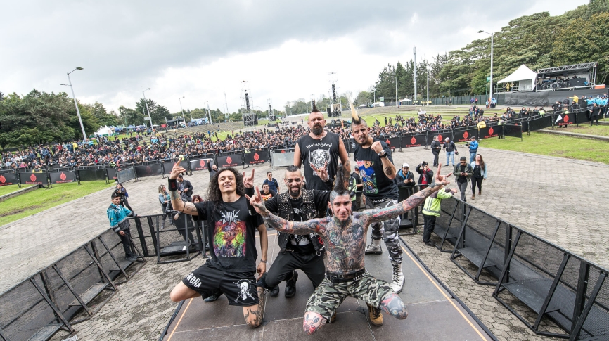 Fotografía del grupo K-rroña en el Festival Rock al parque 2022
