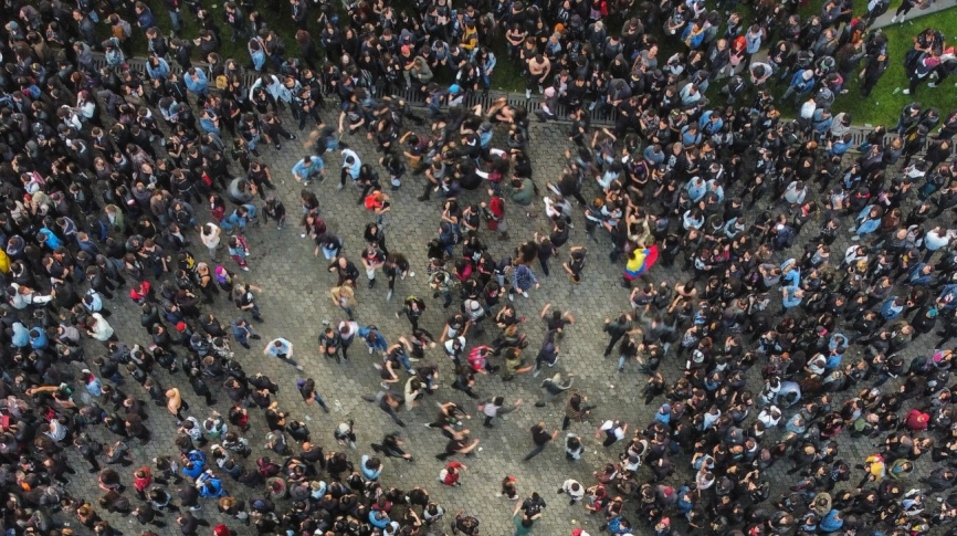 Fotografía aerea de Rock al Parque