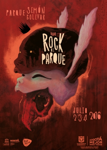 Pieza gráfica de la Imagen Rock al Parque 2016