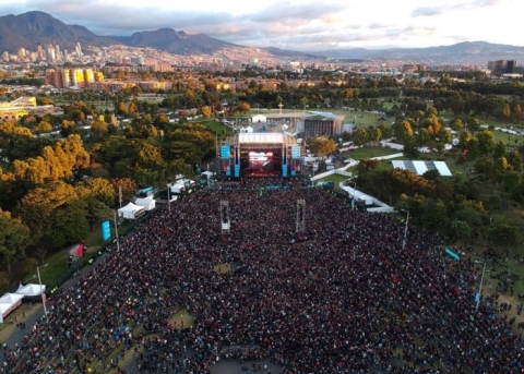Escenario Plaza de Rock al Parque 2018